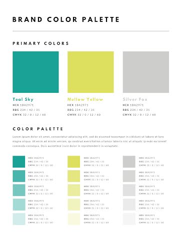 Brand Palette - Brand Guidelines template