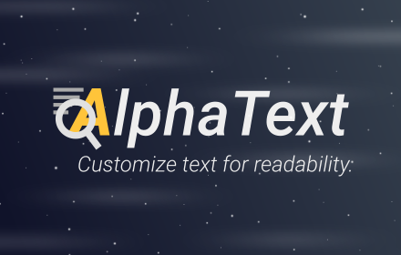 AlphaText - Make text readable! small promo image