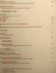 Oasis, Radisson Blu menu 4