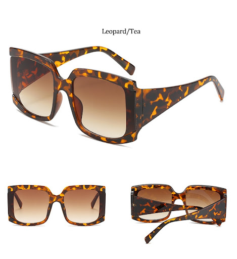 Title 14, Square Large Frame Sunglasses Fashion Trend Sun...