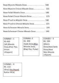 South Dosa menu 2