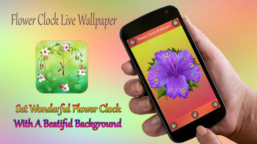 Flower Clock Live Wallpaper