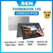 Laptop Lenovo Thinkbook 14S Yoga Itl I7 - 1165G7/8Gb/512Gb/Touch/ Có Bút /Win11 20We007Nvn 20We007Pvn