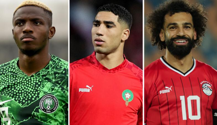 Victor Osimhen, Archaf Hakimi and Mohamed Salah are this year's Caf finalists heading into the awards on Monday, December 11, 2023.