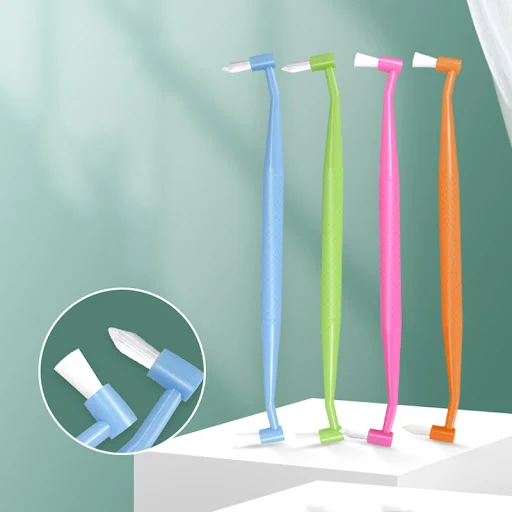 Single Brush Head Flat Biceps Orthodontic Fissure Wisdom Tooth Brush Cat Soft Bristle Toothbrush Cleaning Whitening Teet