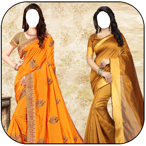 Party Wear Sarees With Women Photo Editor