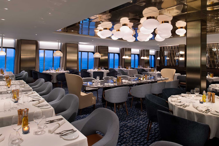 Cyprus is a complimentary restaurant serving Mediterranean fare with a focus on Greek specialties on Celebrity Edge class ships. 