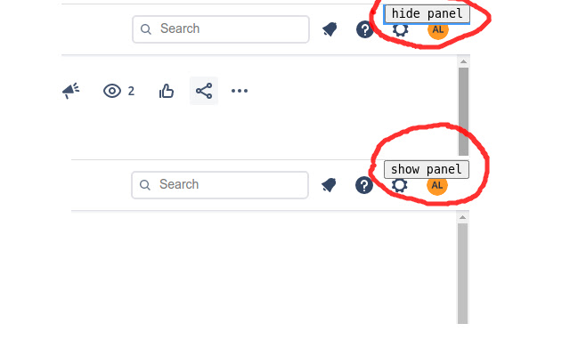 Jira panels hider chrome extension