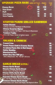 The Pizza Town menu 2