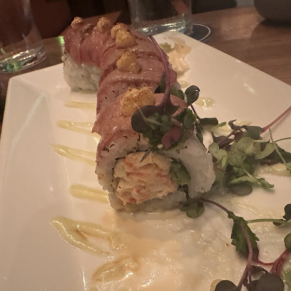 Lobster wagu sushi roll- the most delicious thing on the menu. 10/10