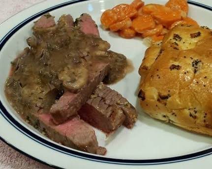 London Broil with Mushroom Sauce image