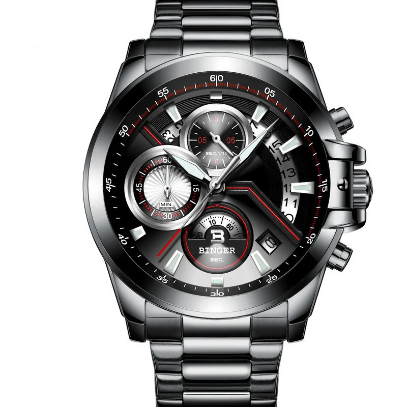 Title 7, Montre Binger Quartz pour hommes, commerce exté...