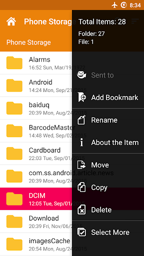 Screenshot File Manager - Droid Files