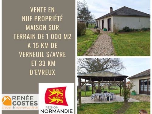 Vente viager 5 pièces 91 m² à Verneuil-sur-Avre (27130), 73 700 €