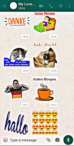 Guten Morgen und Gute Nacht Sticker WAStickerApps