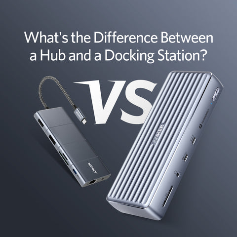 What's the difference between a USB-C hub and a docking station?