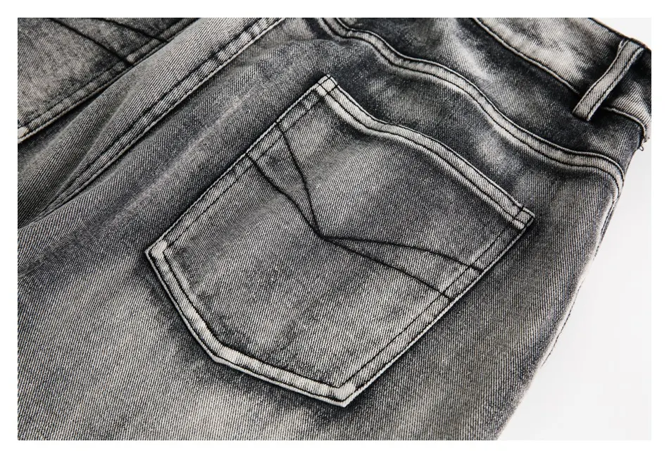 Title 11, American Style Trend Vintage Heavy Washed Jeans...