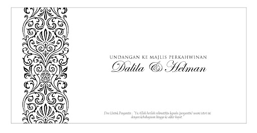Black and White Damask Wedding Invitations Kit Auction ID 140332Shandi 39s