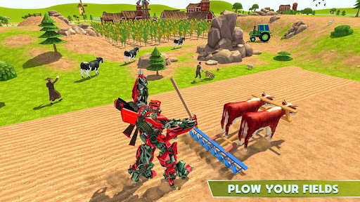 Super Robot Farmer Village Tractor Farming