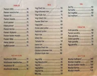 Pooja Restro menu 2