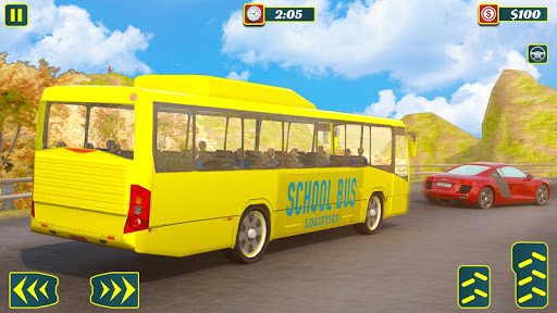 School Bus Offroad Driver Simulator