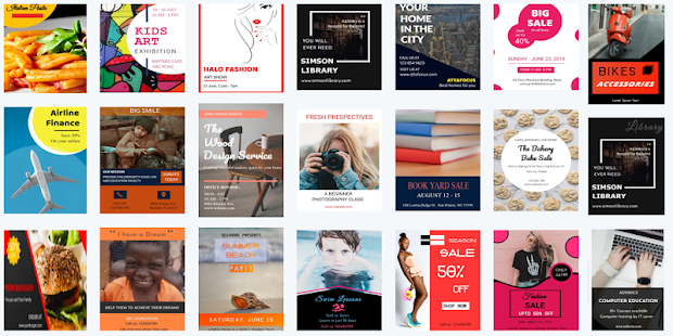 Plakate Erstellen broschüre werbung Grafik design Screenshot