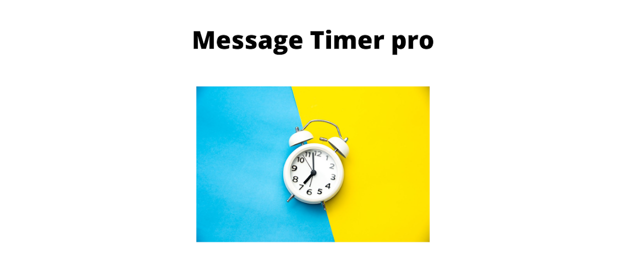 Message Timer pro Preview image 2