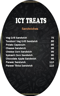 Icy Treats menu 3