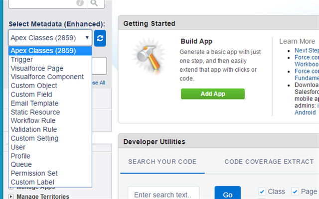 Salesforce Enhanced Code Searcher chrome extension