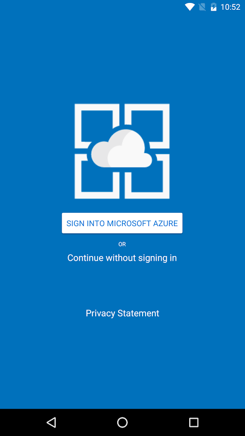 Android application Azure App Service Companion screenshort