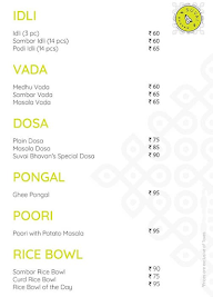 Suvai Bhavan menu 2