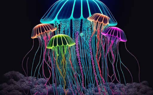 Neon Jellyfish