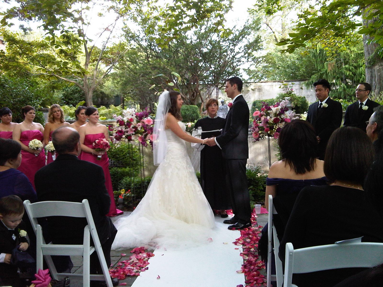 Wedding Outdoor Ceremony Pink
