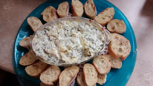 Use the bread for dipping. Your guest will love this.