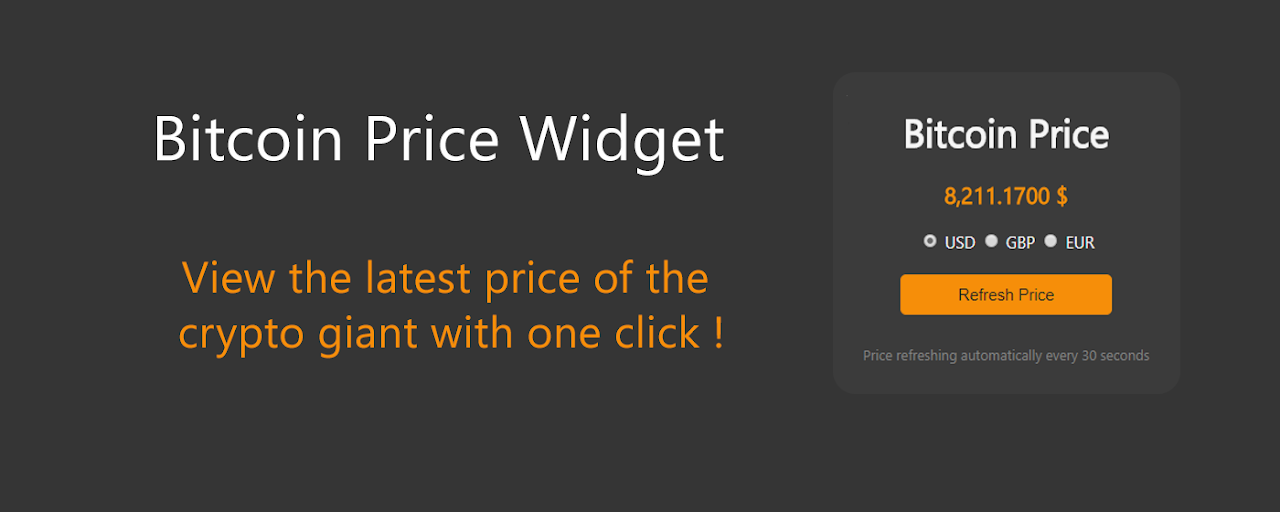 Bitcoin Price Widget Preview image 2