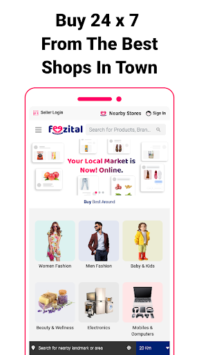 Screenshot Feezital® for Shopping Locally