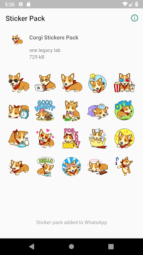 Corgi Stickers