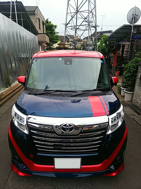 KAMEREON🦎さんが投稿したストライプ施工・ハイグロスメタリックレッド・撮影に関するカスタム事例の投稿画像3枚目