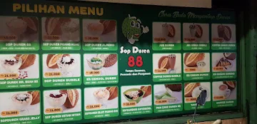 Sop Duren 88 menu 