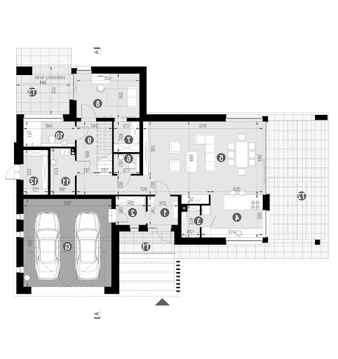 New House 703 - Rzut parteru