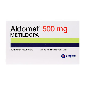 Aldomet Metildopa 500 mg Aspen Caja x 30 Tabletas  