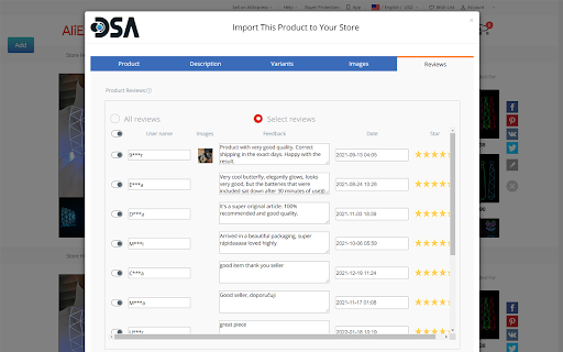 DSA: Product & Review Importer