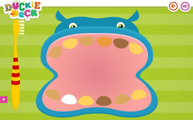 Teeth Games - Tooth Brushing at Duckie Deck chrome extension