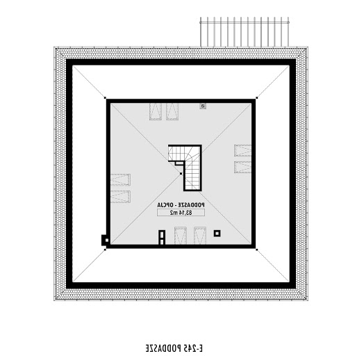 E-245 - Rzut poddasza do adaptacji