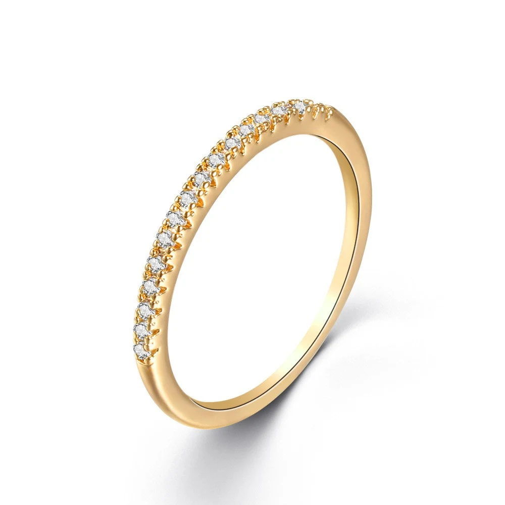 Title 2, Bague femme en zircon micro-incrustée Bijou de ...