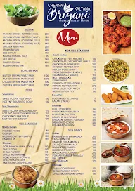 Chennai Kalyana Briyani menu 2