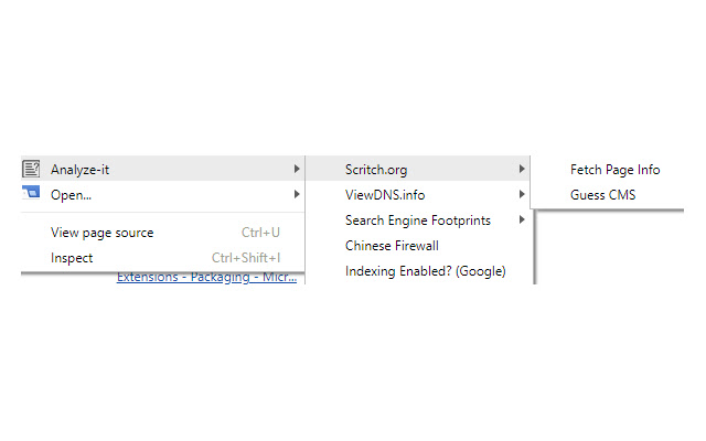 Analyze-it chrome extension