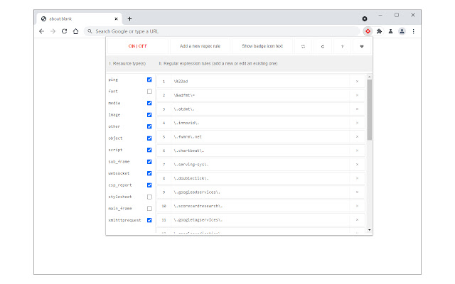 Rule AdBlocker chrome extension