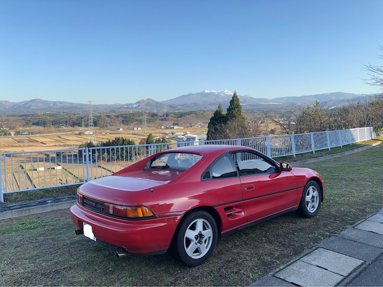 MR2のドライブ・八甲田山・春よ来い🌸・電車とのコラボは最高です！！・ＭＲ２は元気に走るのであった！！に関するカスタム事例の投稿画像5枚目