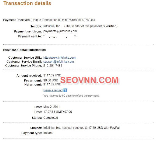 Kiếm tiền trên mạng với infolinks